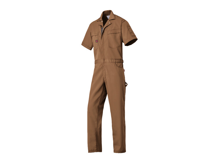 6401 Short sleeve coveralls Brown