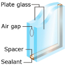 Heat-reflecting plate glass